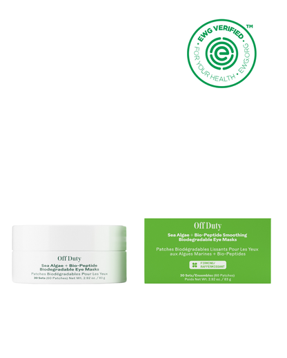 Three Ships OffDuty™ Sea Algae + Bio-Peptide Smoothing Biodegradable Eye Masks
