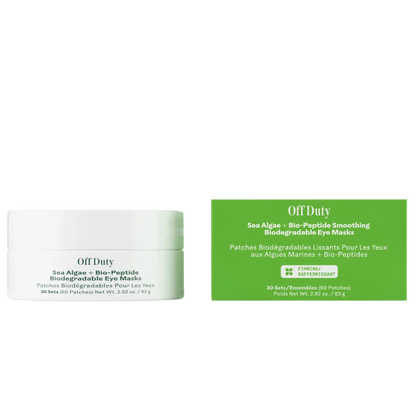 OffDuty™ Sea Algae + Bio-Peptide Smoothing Biodegradable Eye Masks by Three Ships