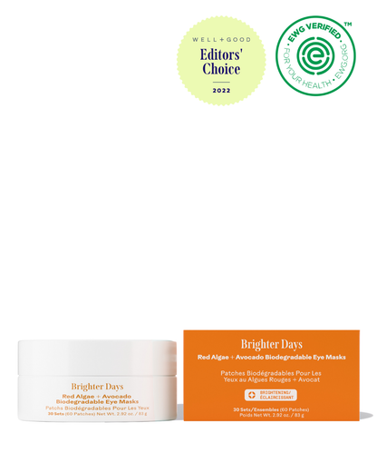 Three Ships Brighter Days Red Algae + Avocado Biodegradable Eye Mask