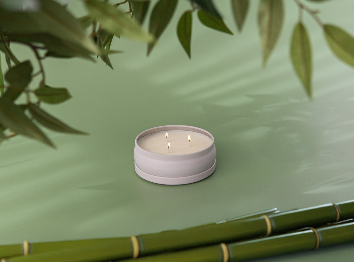 Bamboo 3-Wick Candle by Grow Fragrance