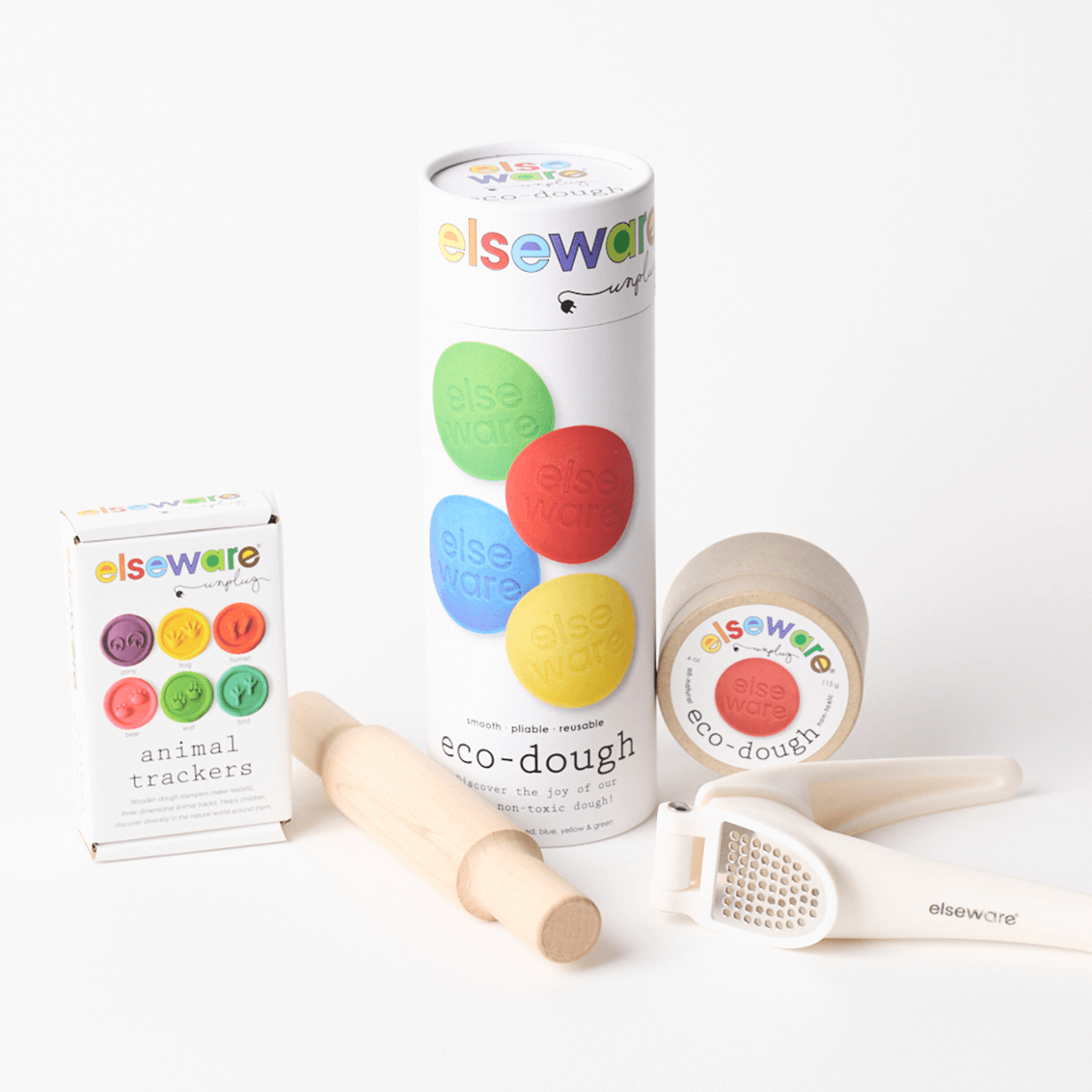 Sensory Play Bundle | Natural Eco-Dough & Tools by elseware unplug