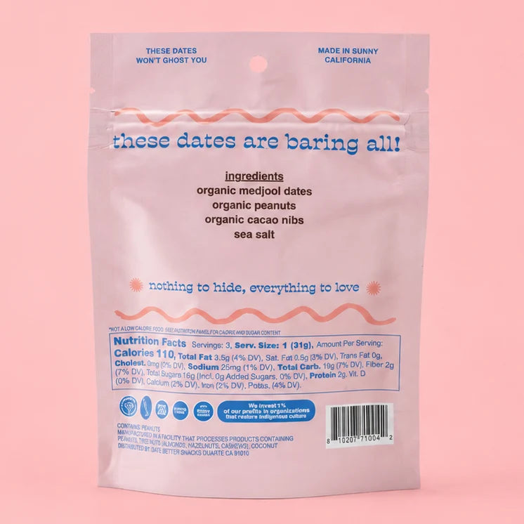 Naked Dates - Crunchy Peanut Butter