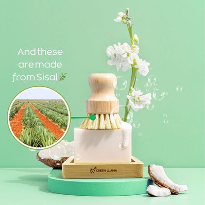 Eco-Friendly Dish Washing Starter Pack - Sparkling Clean & Green by Green Llama