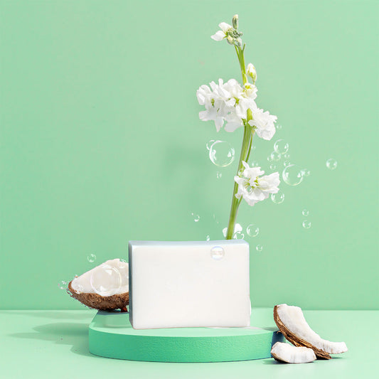 Solid Coconut Soap Dish Bar by Green Llama