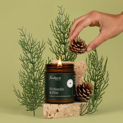 Fir Needle & Pine Jar Candle by Fontana Candle Co