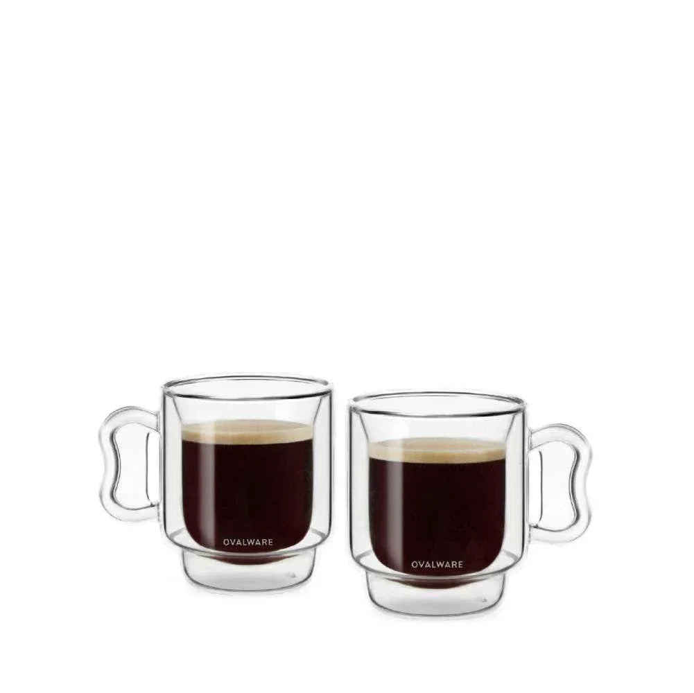 Double Wall Espresso Cups - 120ml/4oz by Ovalware