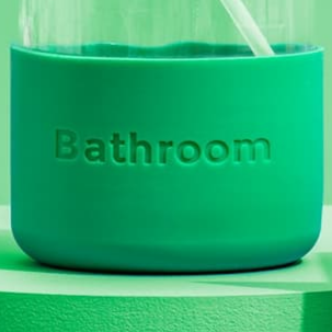 Bathroom Spray Glass Bottle Cleaning Kit with Lavender by Green Llama