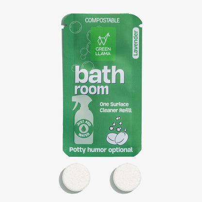 Bathroom Cleaner Refills - Lavender Fragrance PACK OF 3 by Green Llama