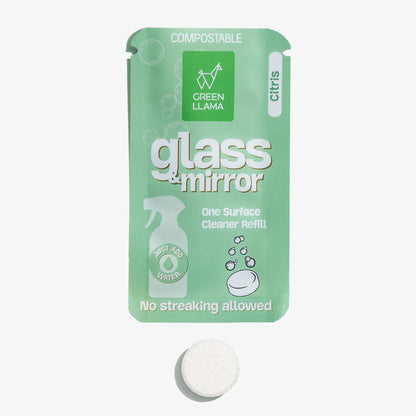 Glass and Mirror Cleaner Refills - Citrus PACK OF 3 by Green Llama