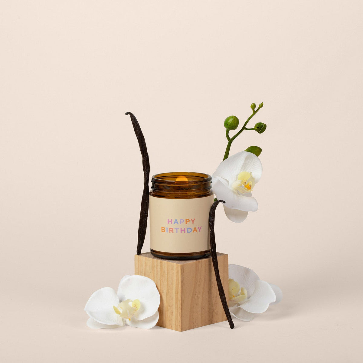 Happy Birthday Pure Vanilla Jar Candle by Fontana Candle Co