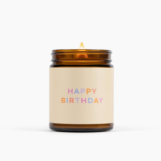 Happy Birthday Pure Vanilla Jar Candle by Fontana Candle Co