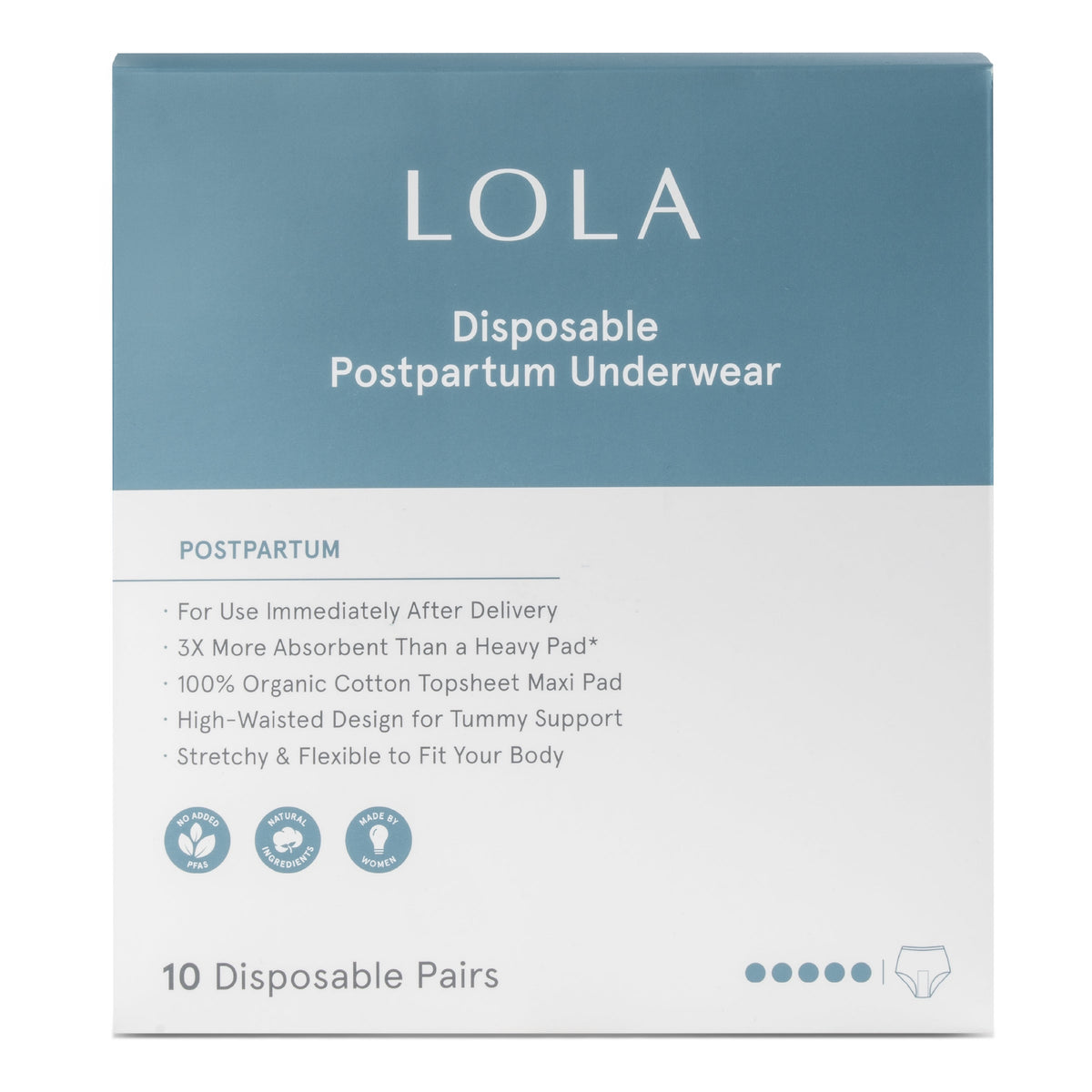 Organic Disposable Postpartum Underwear