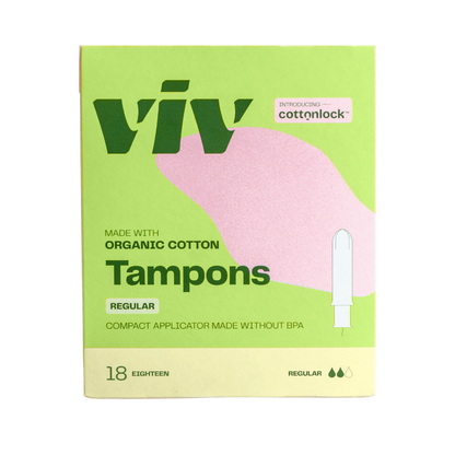Organic Cotton Tampons by Viv for your V