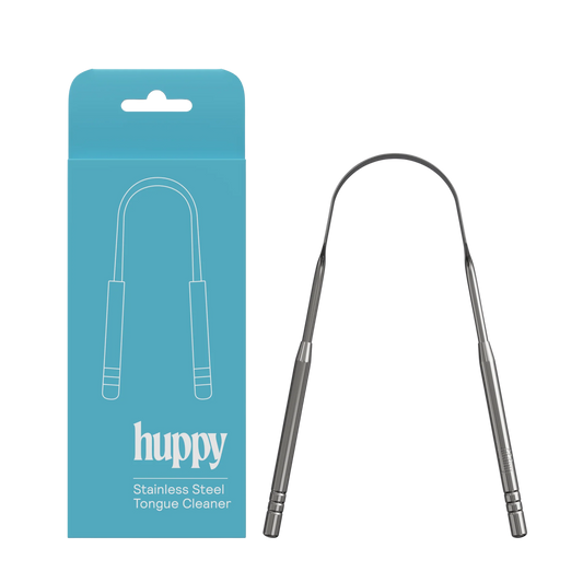 Huppy - Stainless Steel Tongue Cleaner | Plaque & Odor Removal