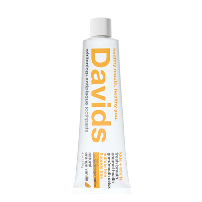 Hydroxi™ kids + adults whitening + enamel health, nano-hydroxyapatite toothpaste - orange vanilla by Davids Natural Toothpaste