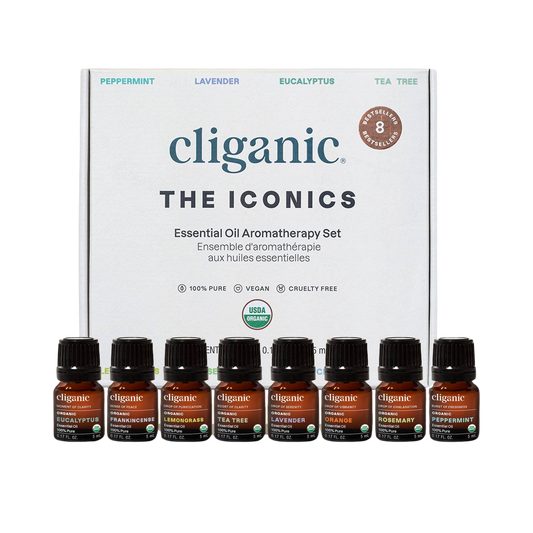 Essential Oils Set - Organic Aromatherapy Set Top 8 (5ml)