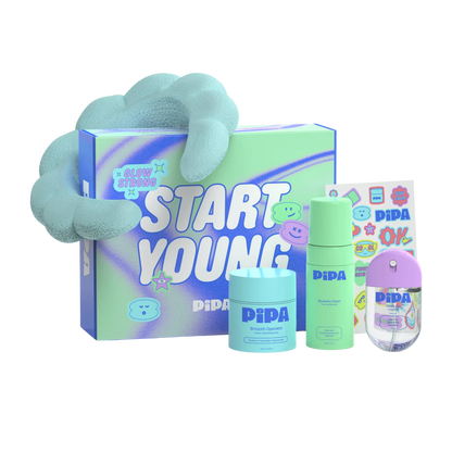 Start Young Gift Set, 3-Step Gentle Routine by Pipa Skin Care