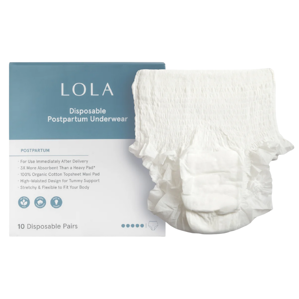 Organic Disposable Postpartum Underwear