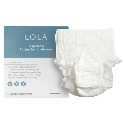 Organic Disposable Postpartum Underwear