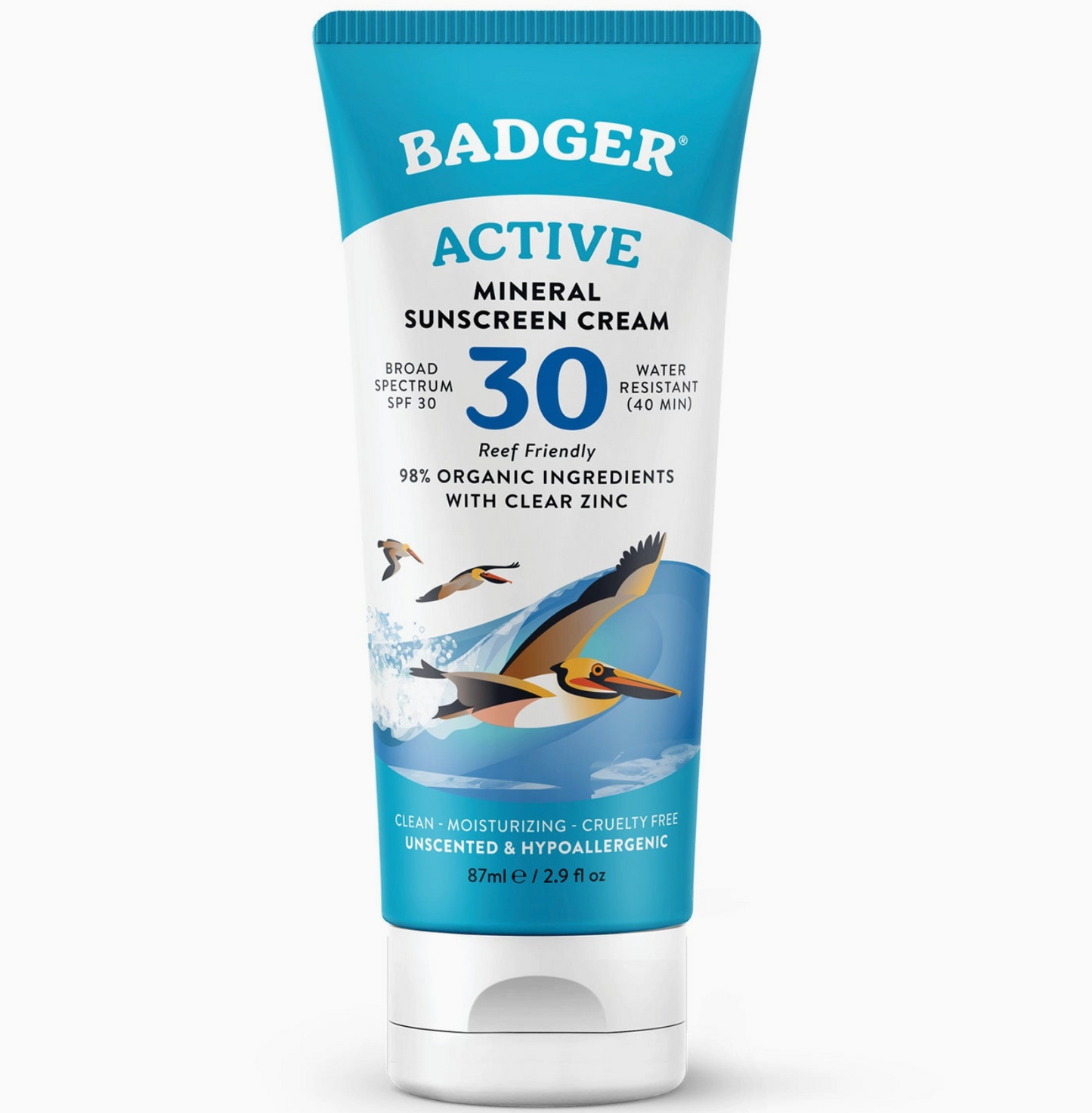 Badger SPF 30 Active Mineral Sunscreen 2.9oz
