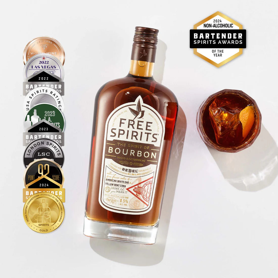 Free Spirits | The Spirit of Bourbon | Non-Alcoholic Bourbon Alternative