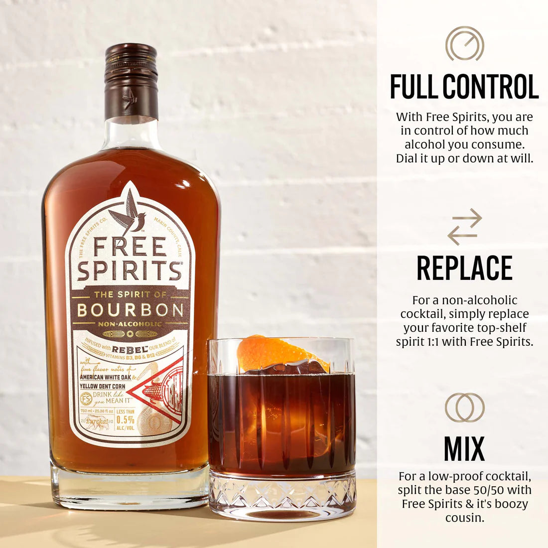 Free Spirits | The Spirit of Bourbon | Non-Alcoholic Bourbon Alternative