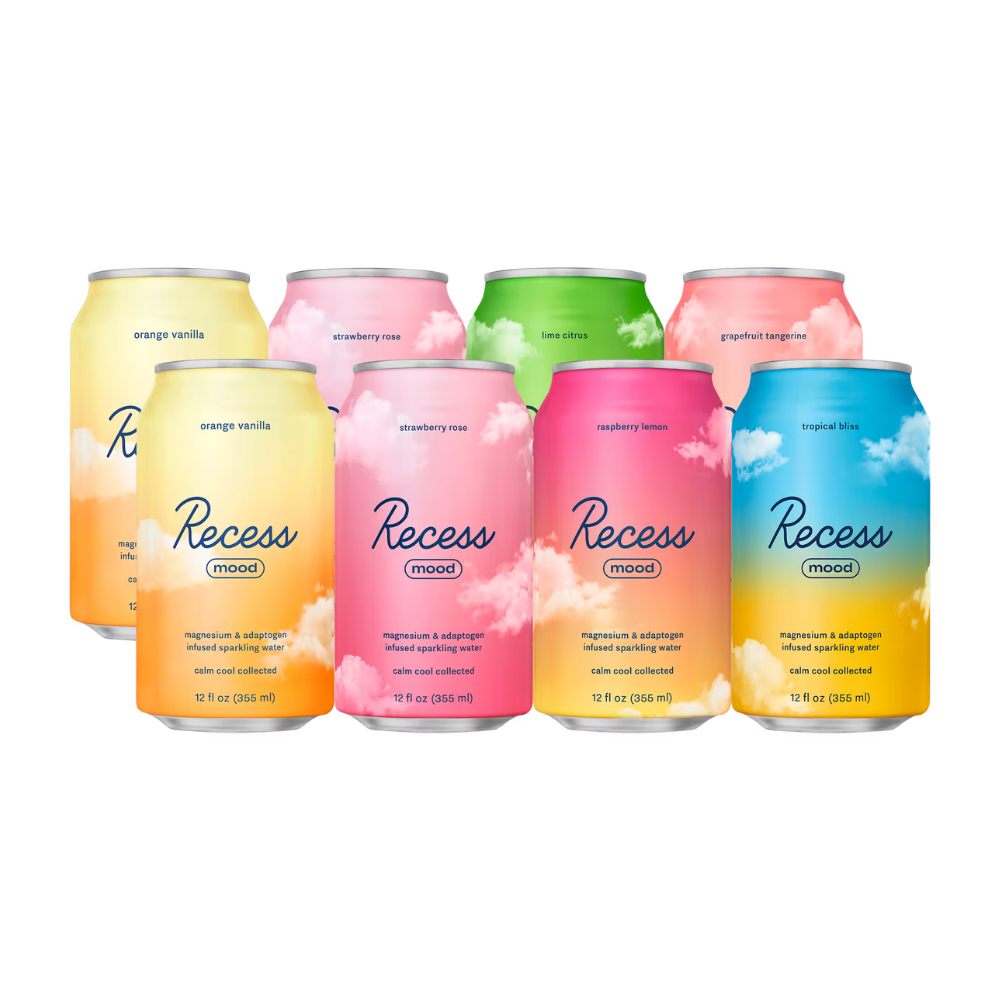 Recess Mood Singles | Sparkling Water With Adaptogens