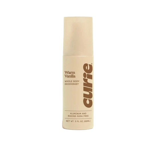 Aluminum Free Whole Body Deodorant Spray Warm Vanilla by Curie