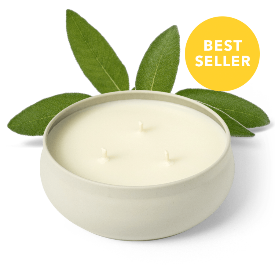 Woodland Sage 3-Wick Candle by Grow Fragrance