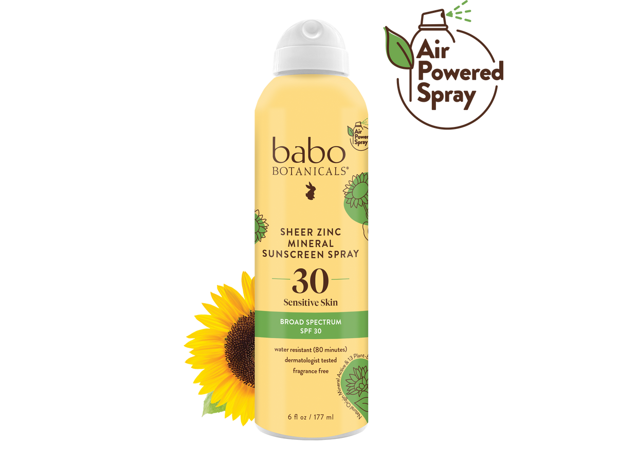 Babo Botanicals - Sheer Zinc Mineral Sunscreen Spray SPF30