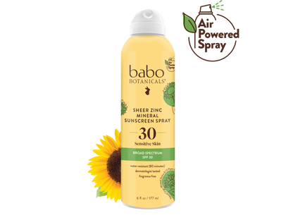 Babo Botanicals - Sheer Zinc Mineral Sunscreen Spray SPF30