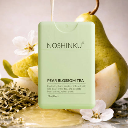 Noshinku - Refillable Pear Blossom Tea Hydrating Pocket Hand Sanitizer