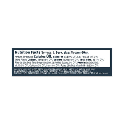 Patagonia Provisions - Tinned Fish - Smoked Mussels