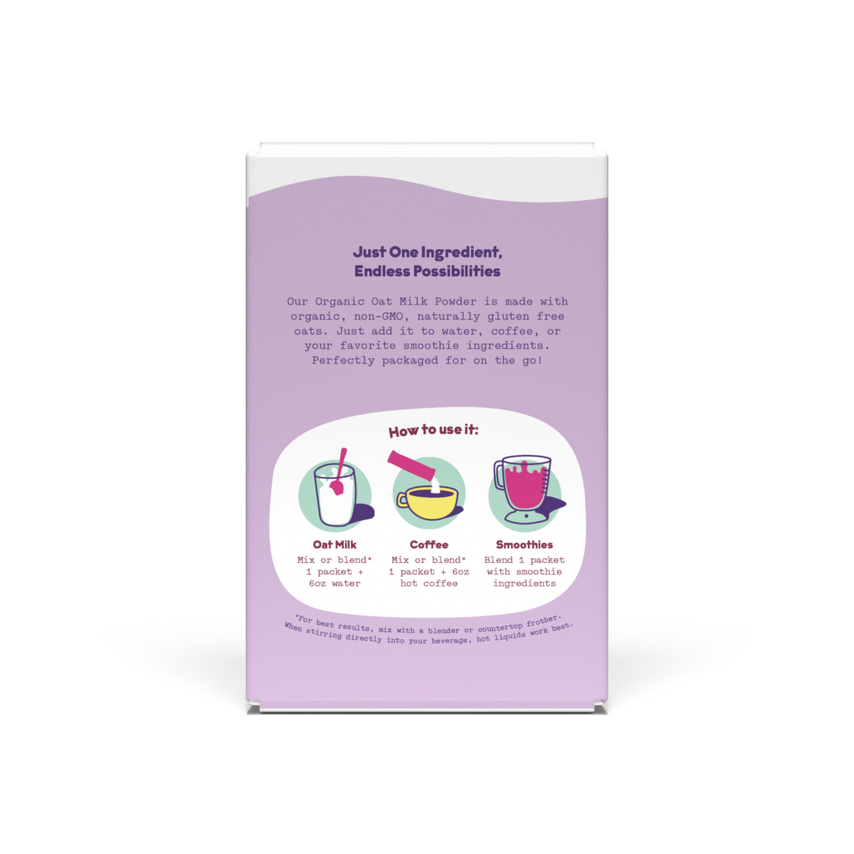 JOI - Instant Organic Oat Milk - Stick Pack 8 ct - travel size
