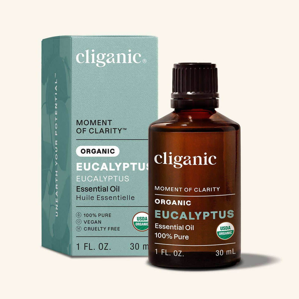Cliganic - Organic Eucalyptus Essential Oil 1oz