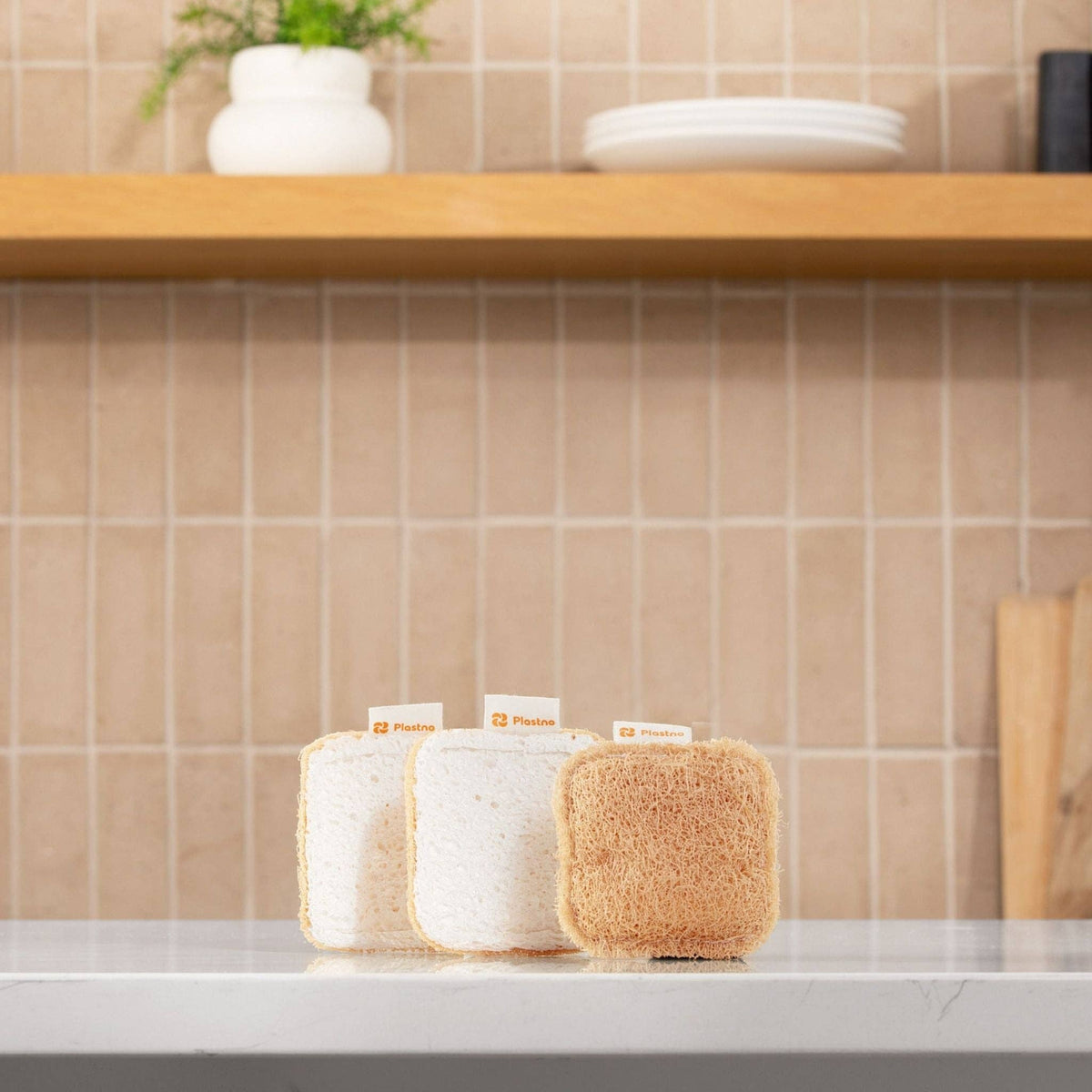 Plastno - Scrub Sponge (3 Sponges)