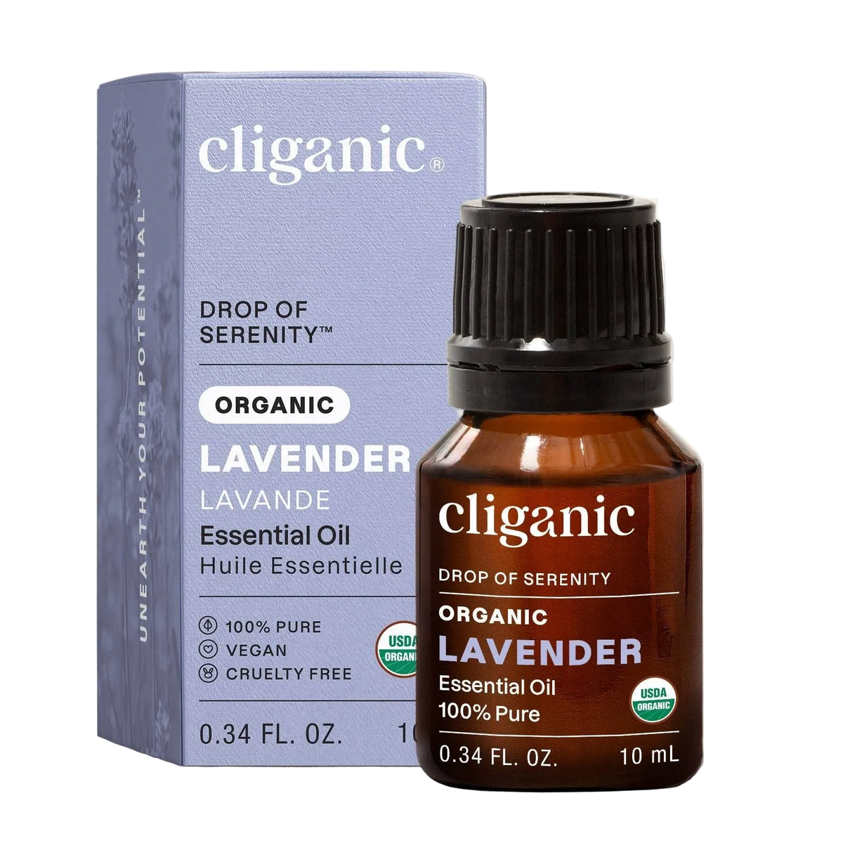Organic Lavender Essential Oil by Cliganic