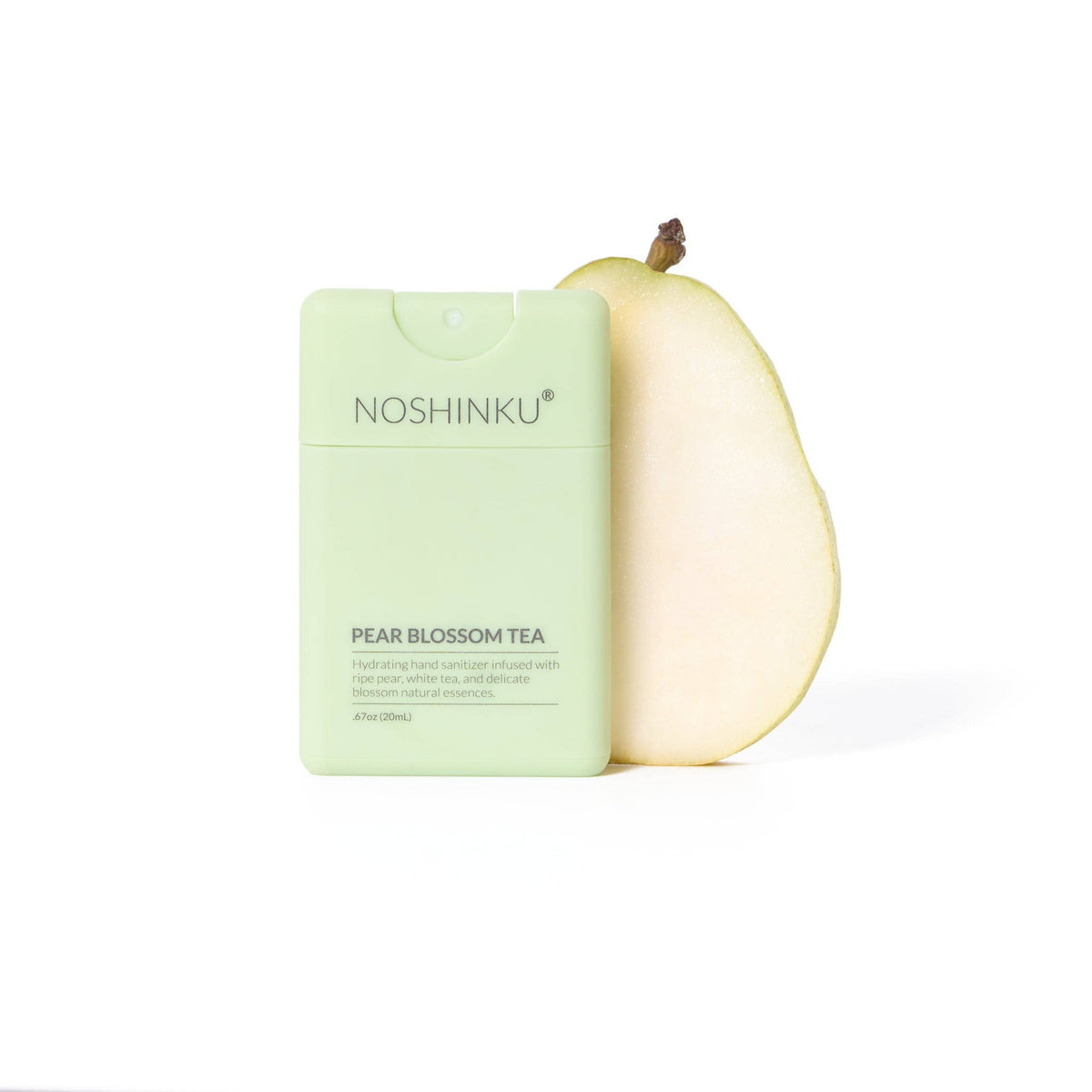 Noshinku - Refillable Pear Blossom Tea Hydrating Pocket Hand Sanitizer