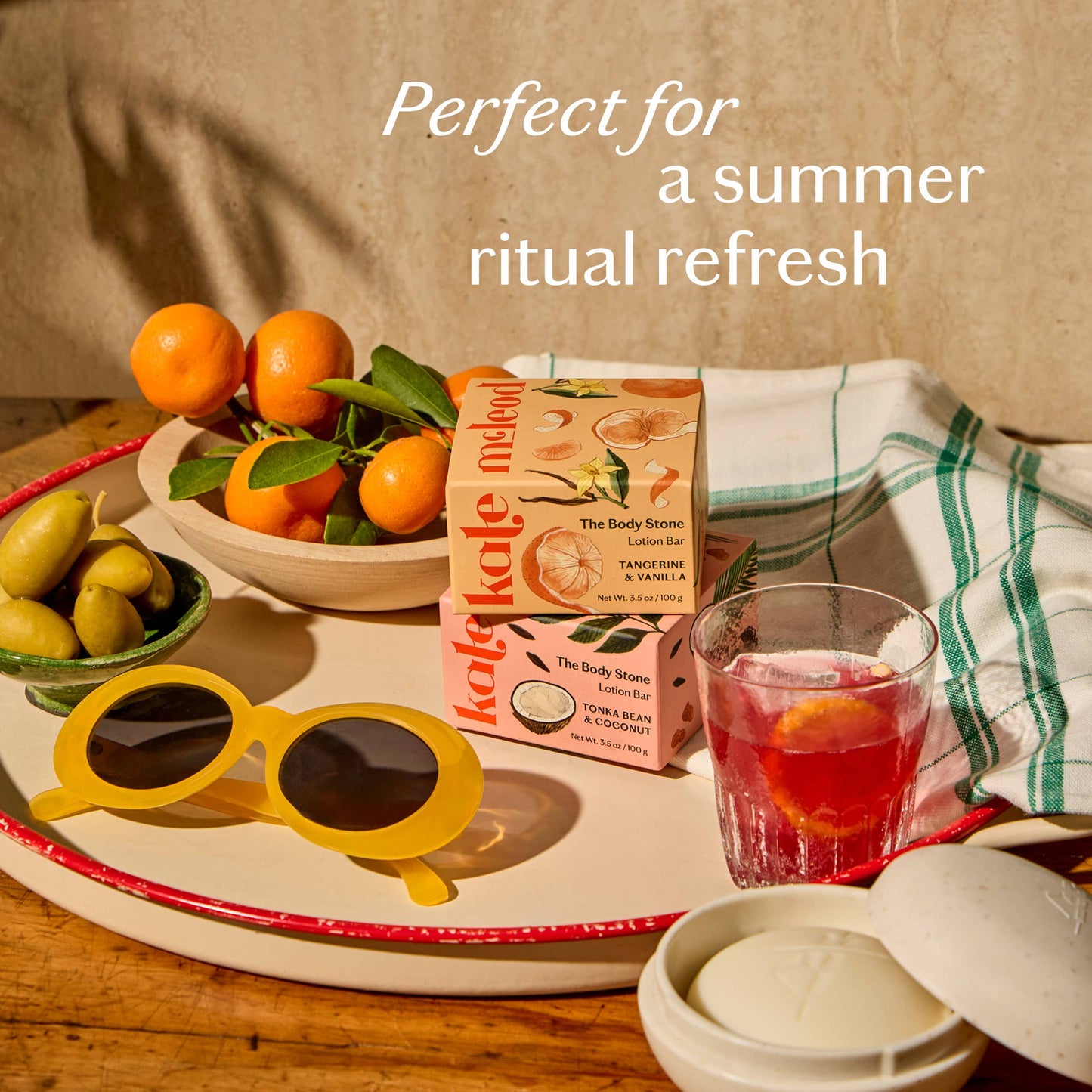 Kate McLeod - Tangerine & Vanilla | Deep Moisturizing Lotion Bar