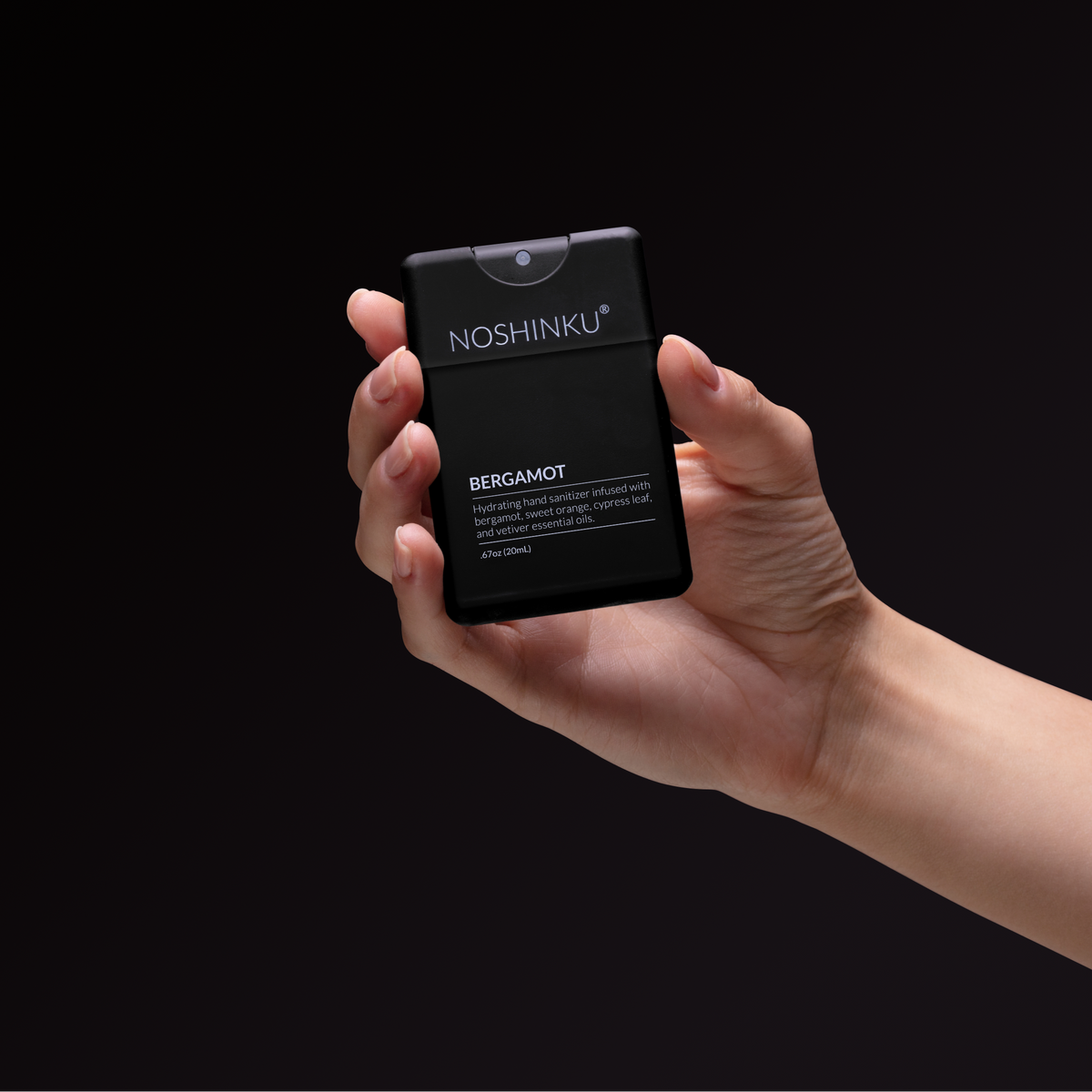 Noshinku - REFILLABLE Bergamot Ultra-Moisturizing Pocket Hand Sanitizer