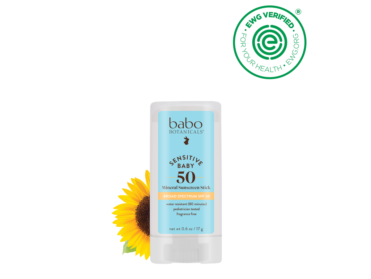 Babo Botanicals - Sensitive Baby Mineral Sunscreen Stick SPF50