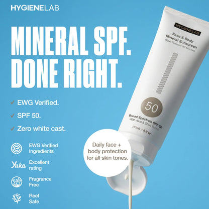 HygieneLab - Face and Body Mineral Sunscreen