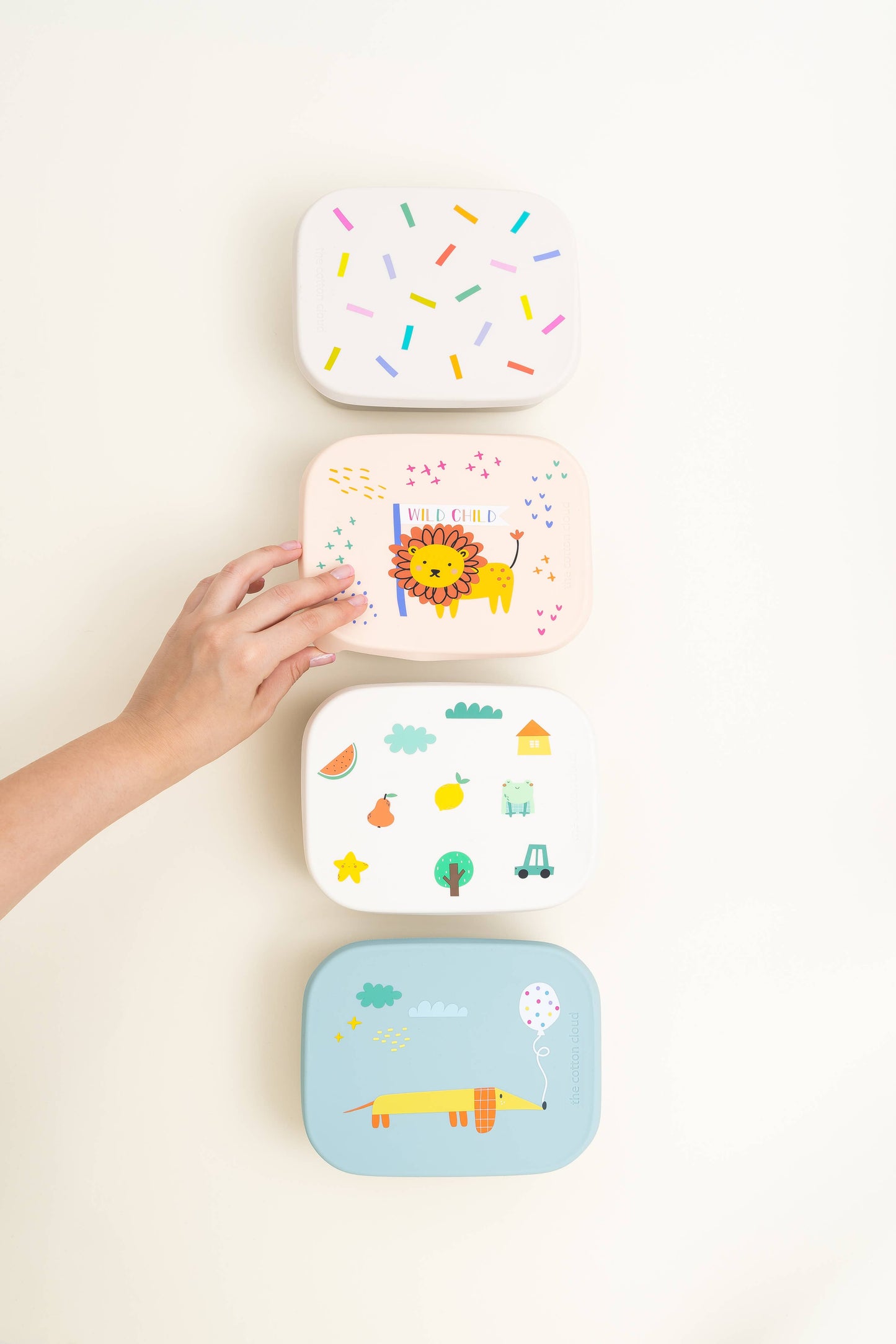 STAINLESS STEEL LUNCHBOX with compartments for KIDS Confetti