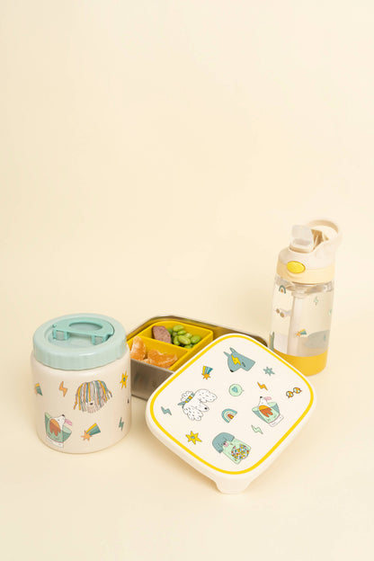 STAINLESS STEEL LUNCHBOX with compartments Funky Dogs