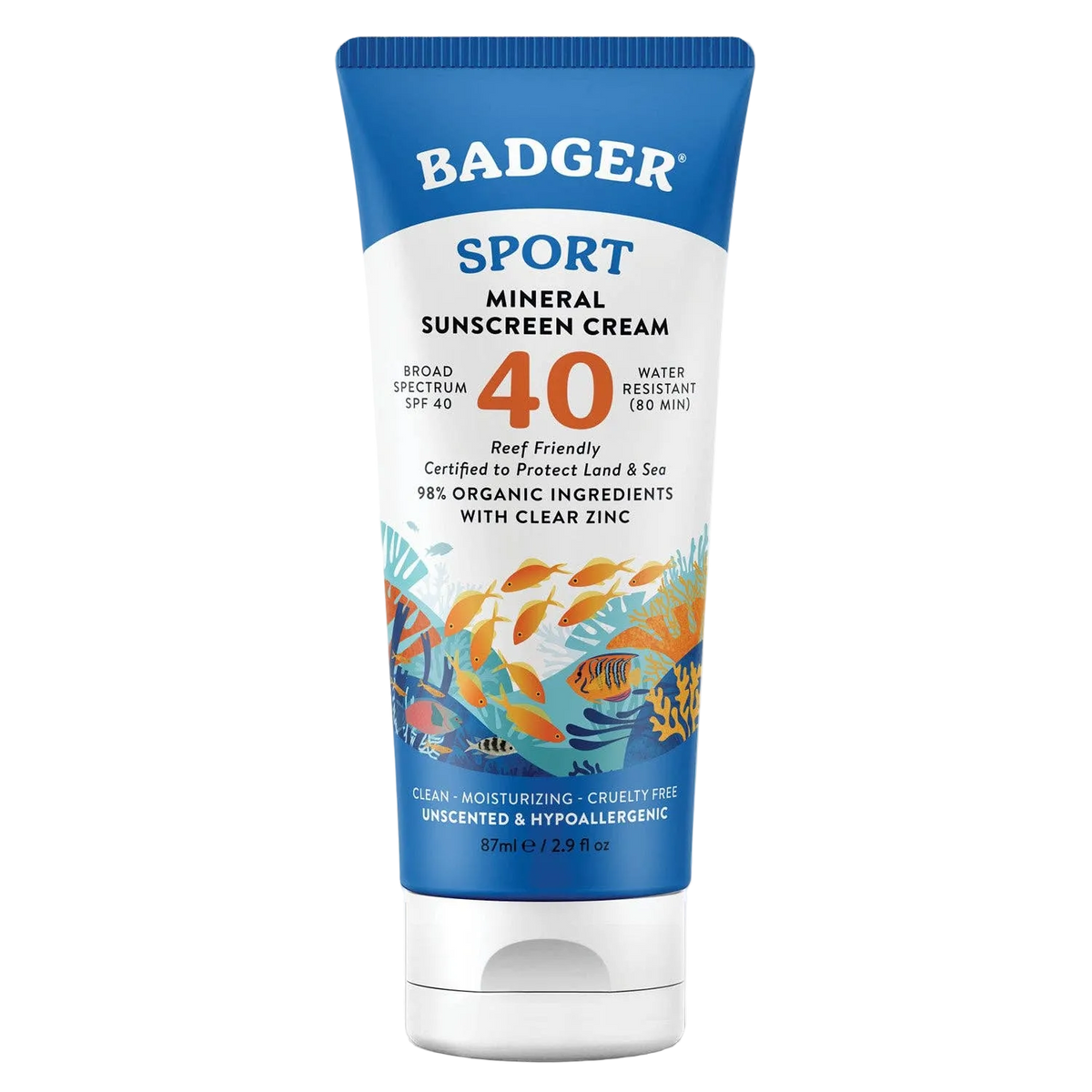 Mineral Sunscreen Cream SPF 40 by Badger