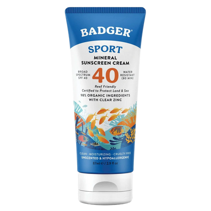 Mineral Sunscreen Cream SPF 40 by Badger