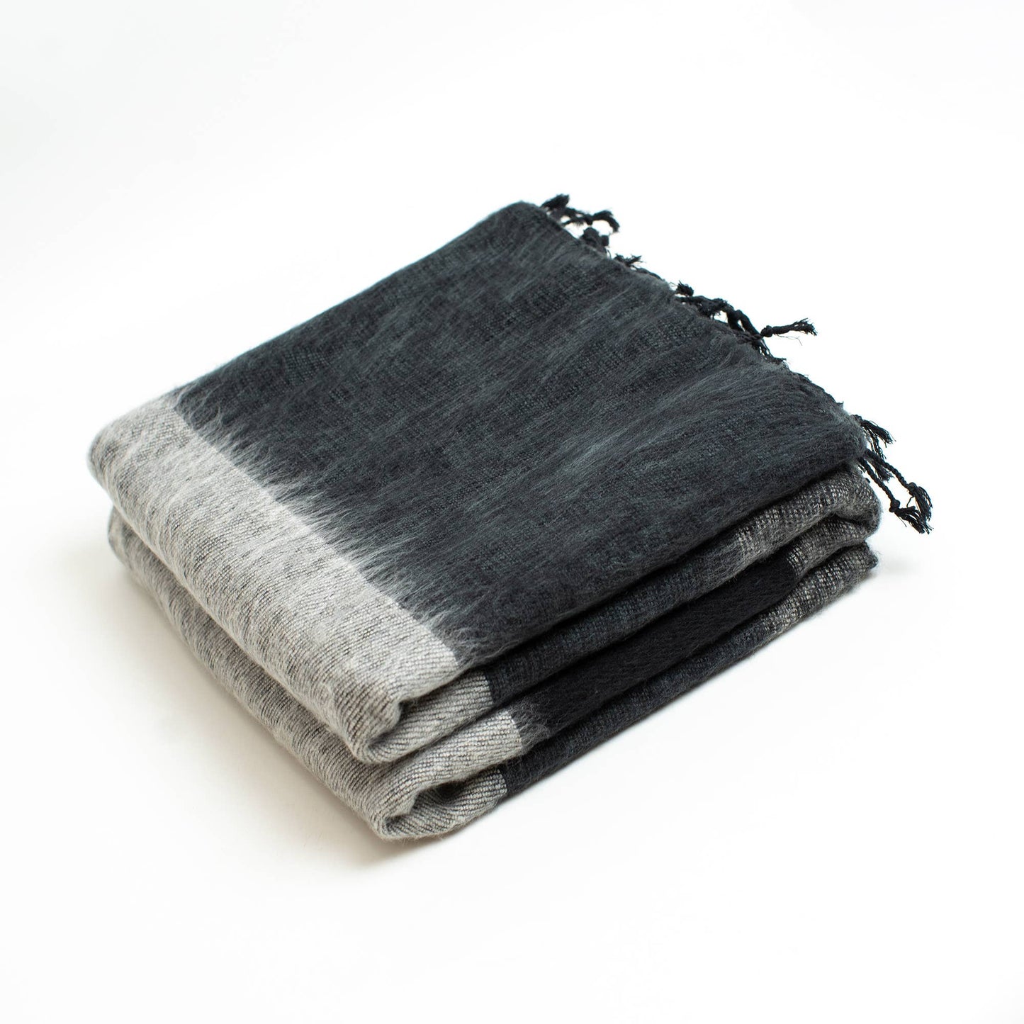 Extra Soft Yak wool Travel Throw Blanket  46"x96" Handmade