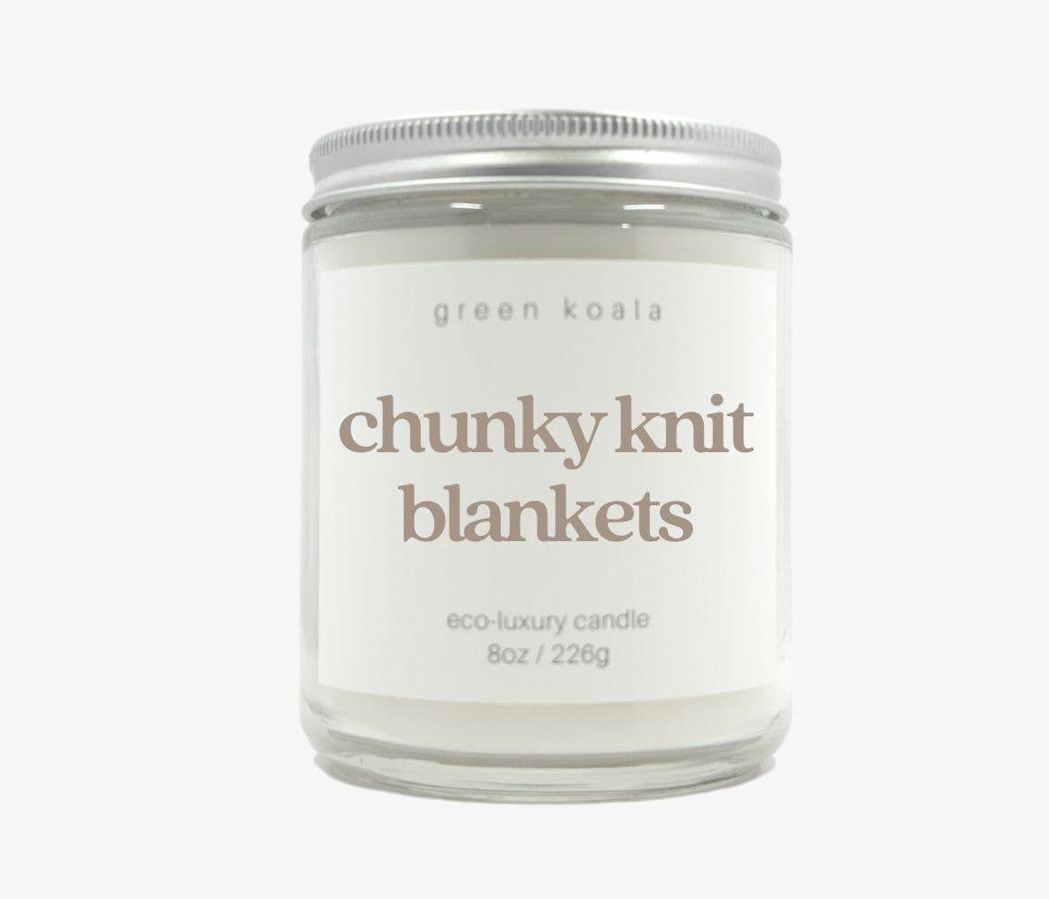 Chunky Knit Blanket 8oz Eco-Luxury Candle