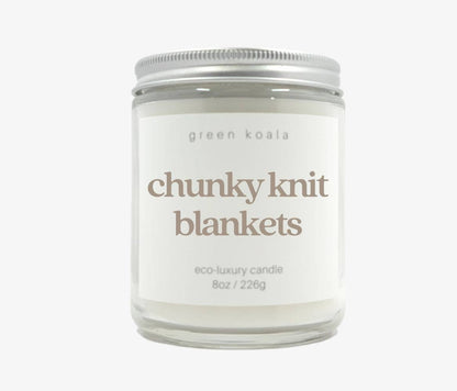 Chunky Knit Blanket 8oz Eco-Luxury Candle