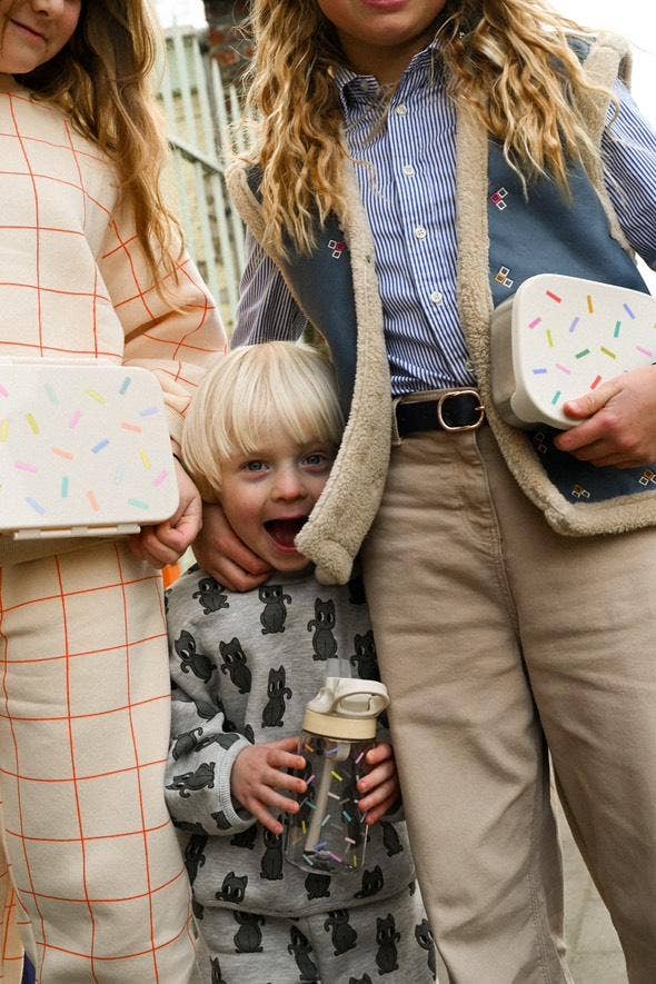 STAINLESS STEEL LUNCHBOX with compartments for KIDS Confetti